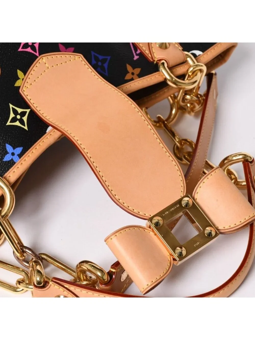 Louis Vuitton Takashi Murakami Monogram Multicolor Annie MM Shoulder Bag Noir